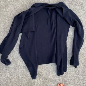 Navy Poncho wrap from Peru!